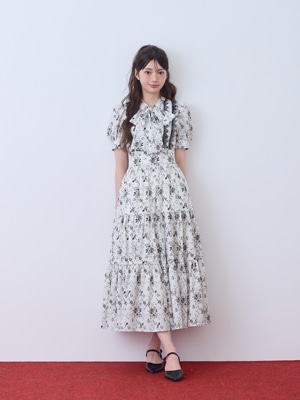 レースラインフラワーワンピース｜evelyn（エブリン）公式通販サイト