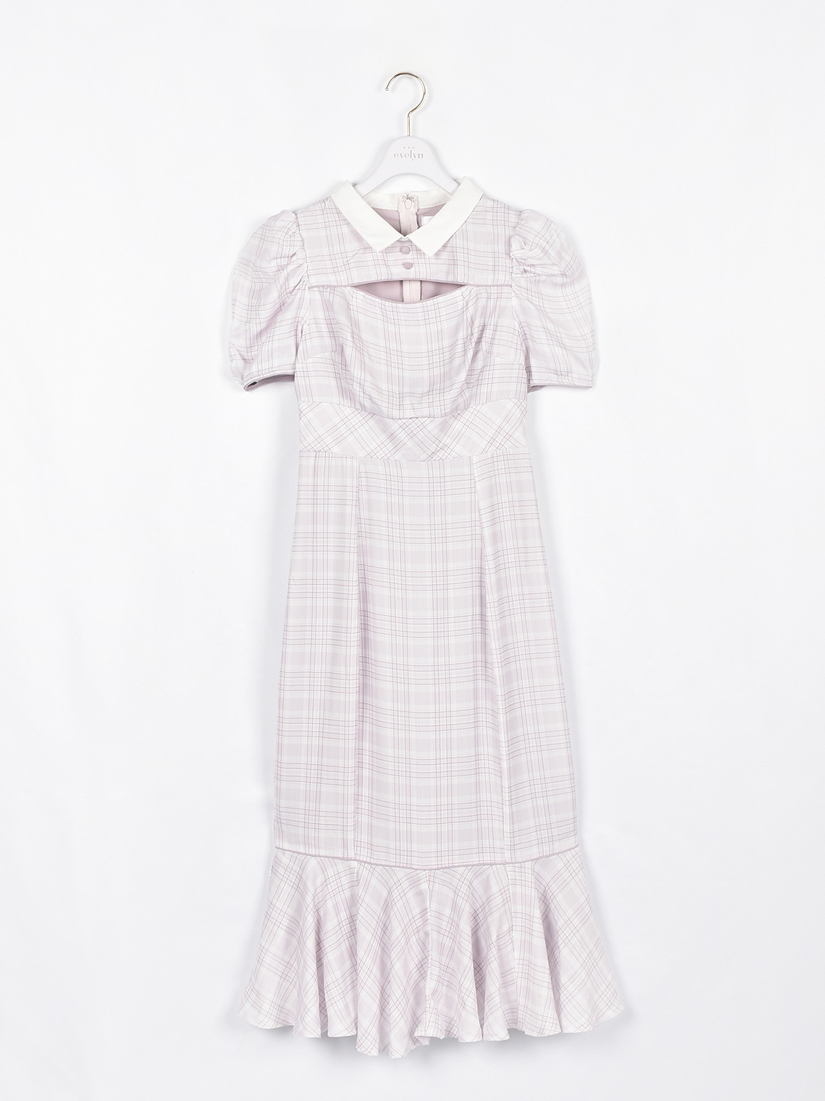 オリジナルチェックマーメイドワンピース｜evelyn（エブリン）公式通販