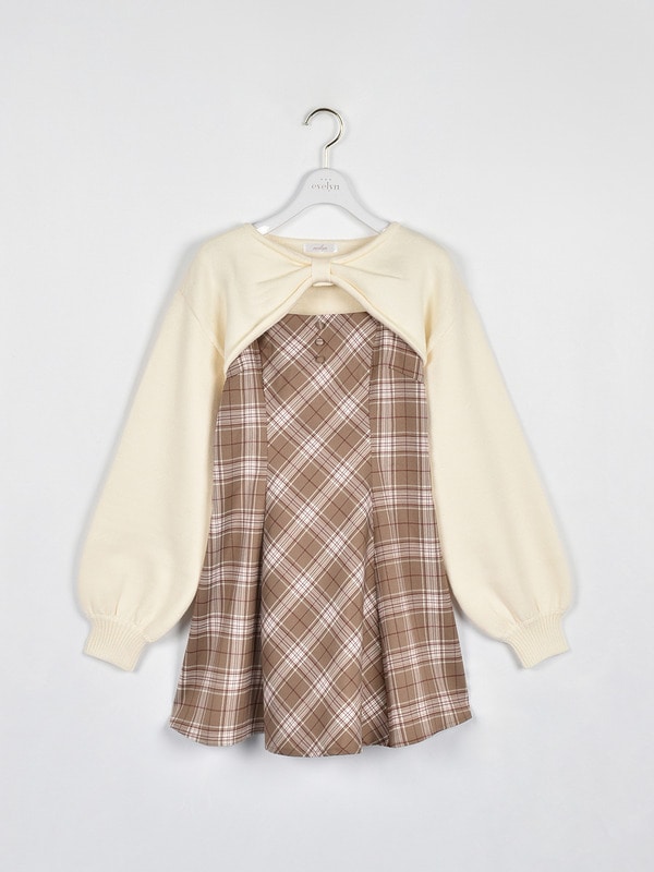 リボンボレロキャミワンピース｜evelyn（エブリン）公式通販サイト