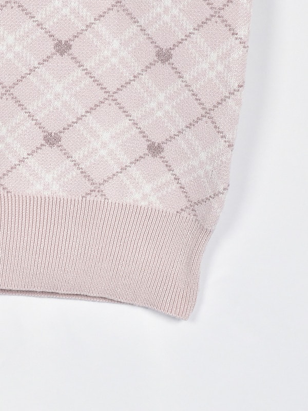 ダブルリボンチェックニット｜evelyn（エブリン）公式通販サイト