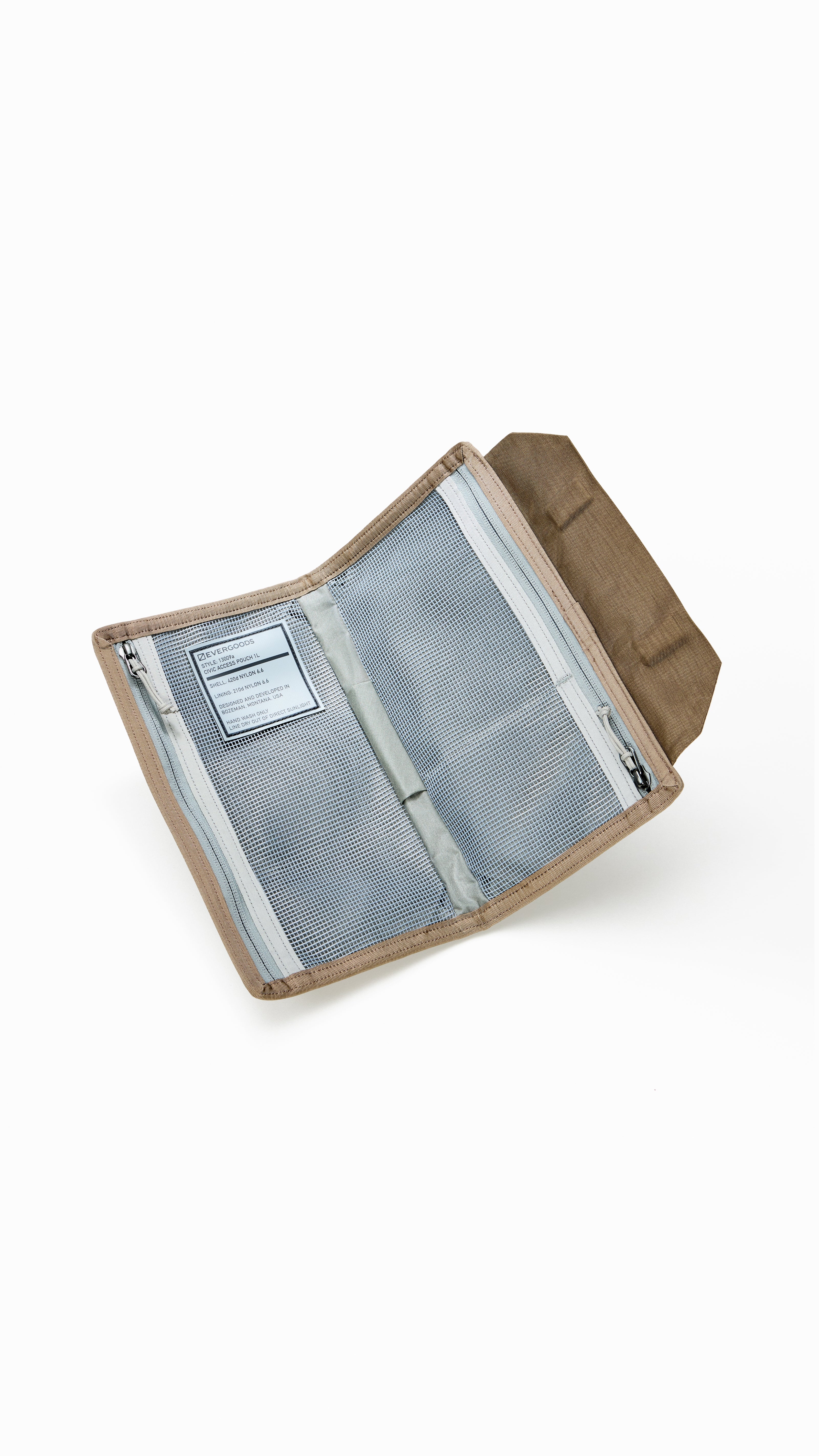 CIVIC ACCESS POUCH 1L - Fossil Brown – EVERGOODS Japan