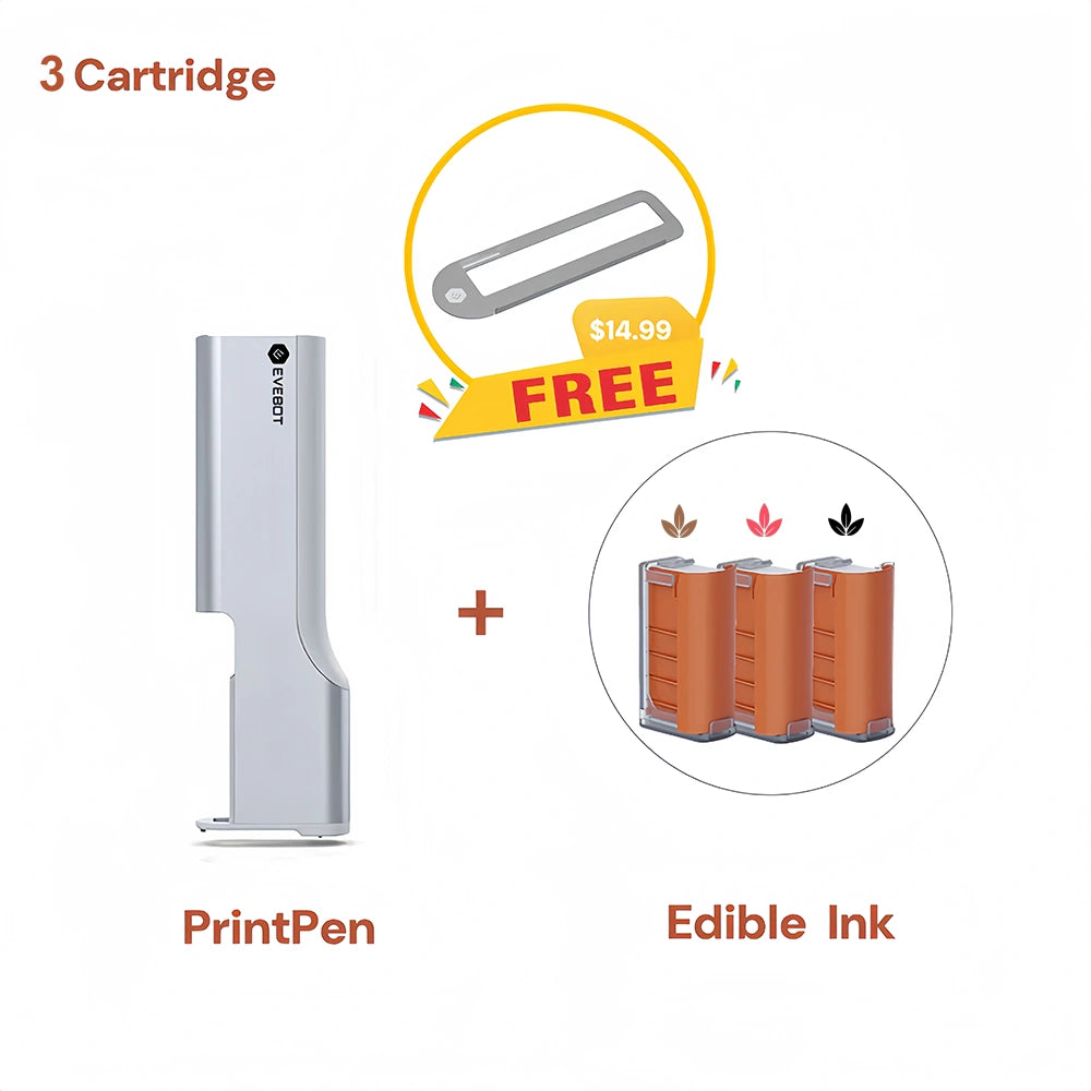 PrintPen - 食品対応のポータブルフードプリンターで簡単