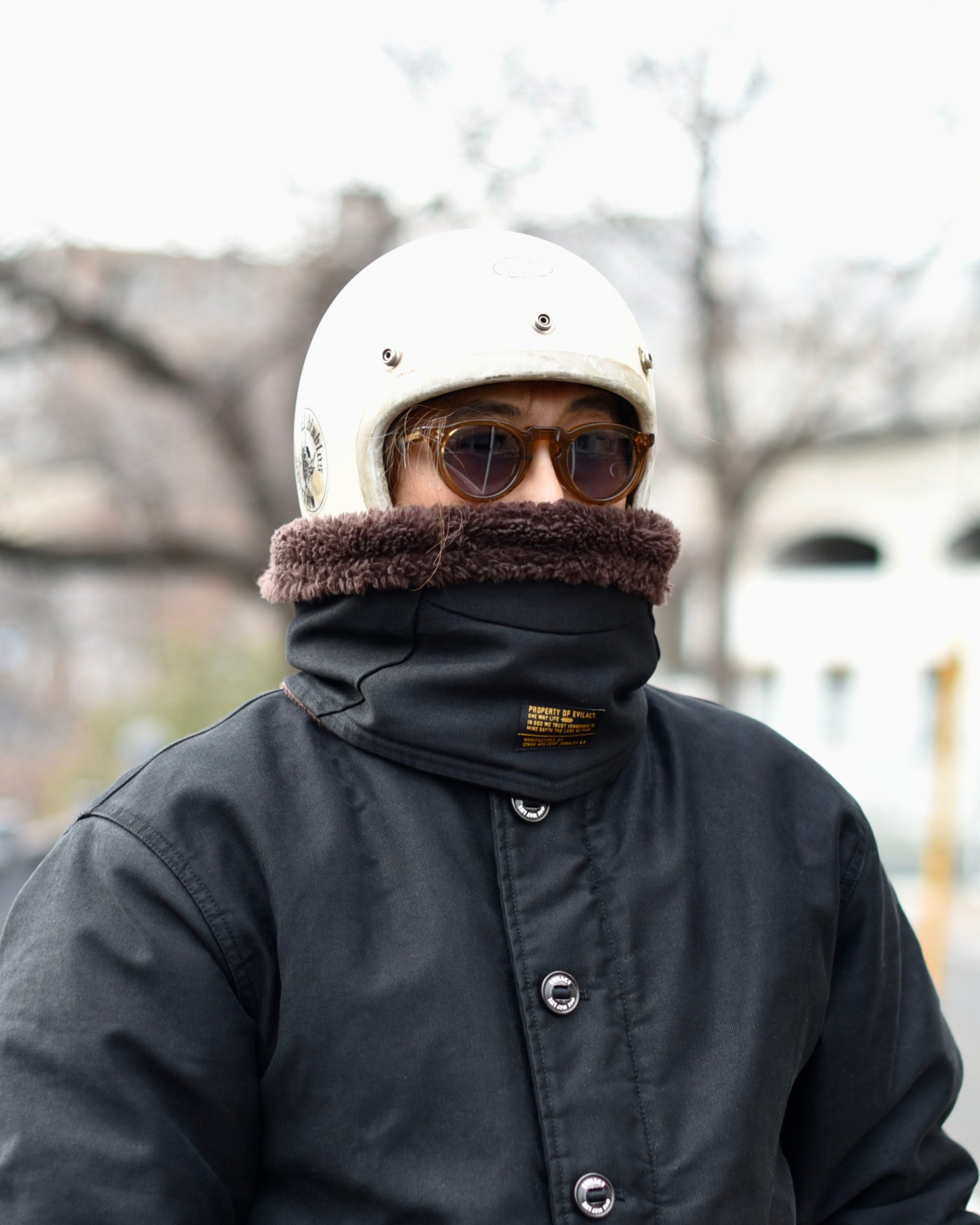 EVILACT DECK NECK WARMER brown | EVILACT (イーブルアクト）Official