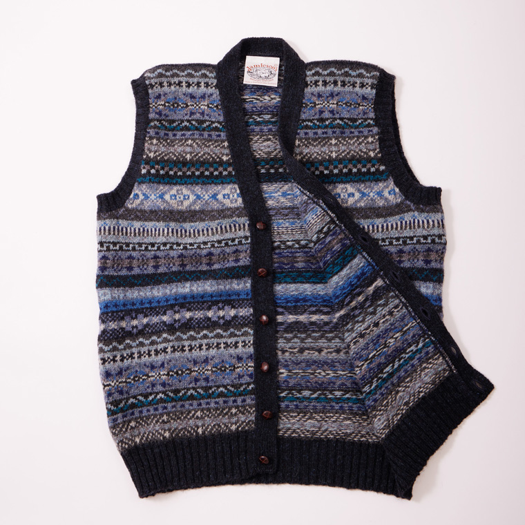 JAMIESON'S (ジャミーソンズ) AOFI VEE NECK WAISTCOAT - 748A_15 V