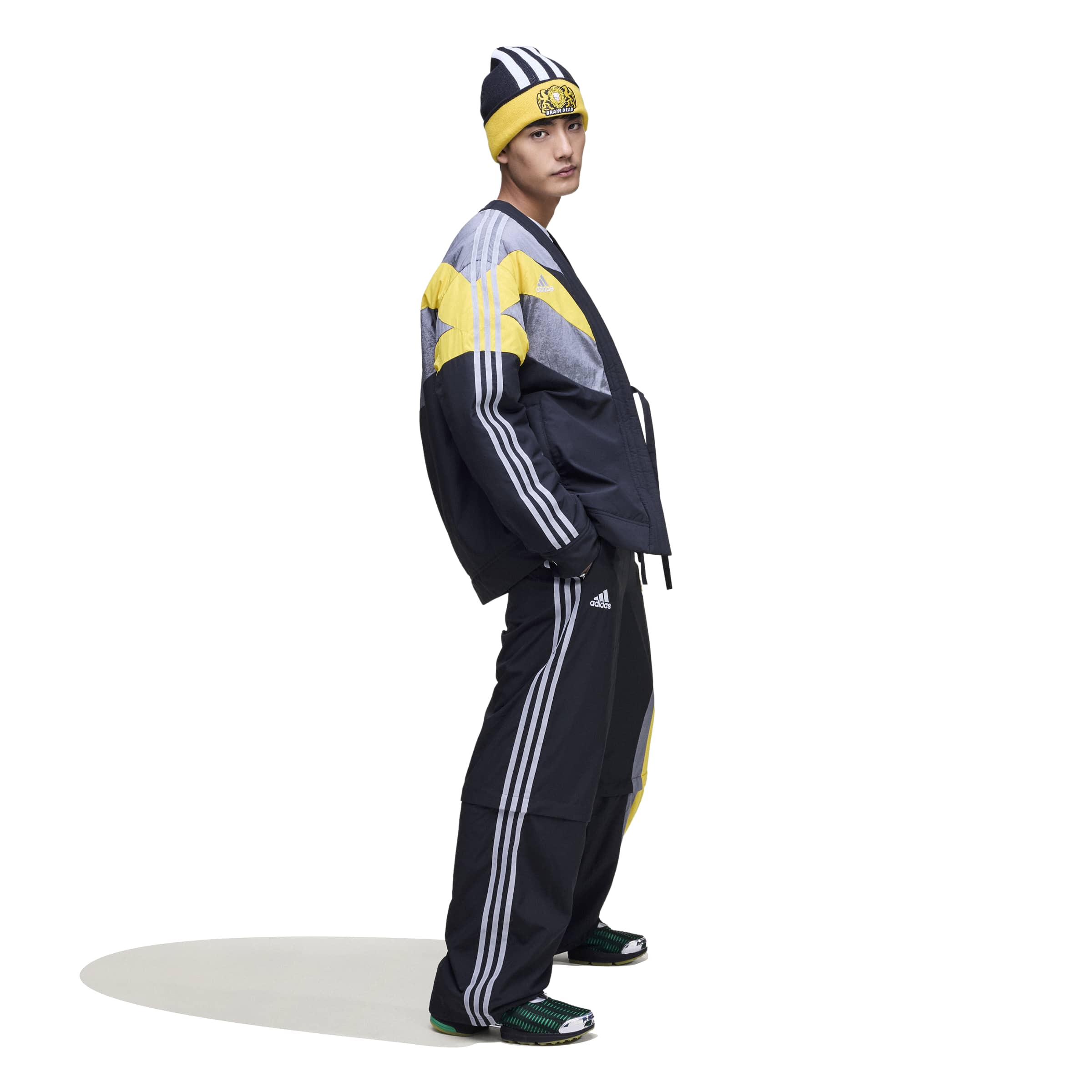 Adidas x Brain Dead Mens Noragi Track Jacket – Extra Butter