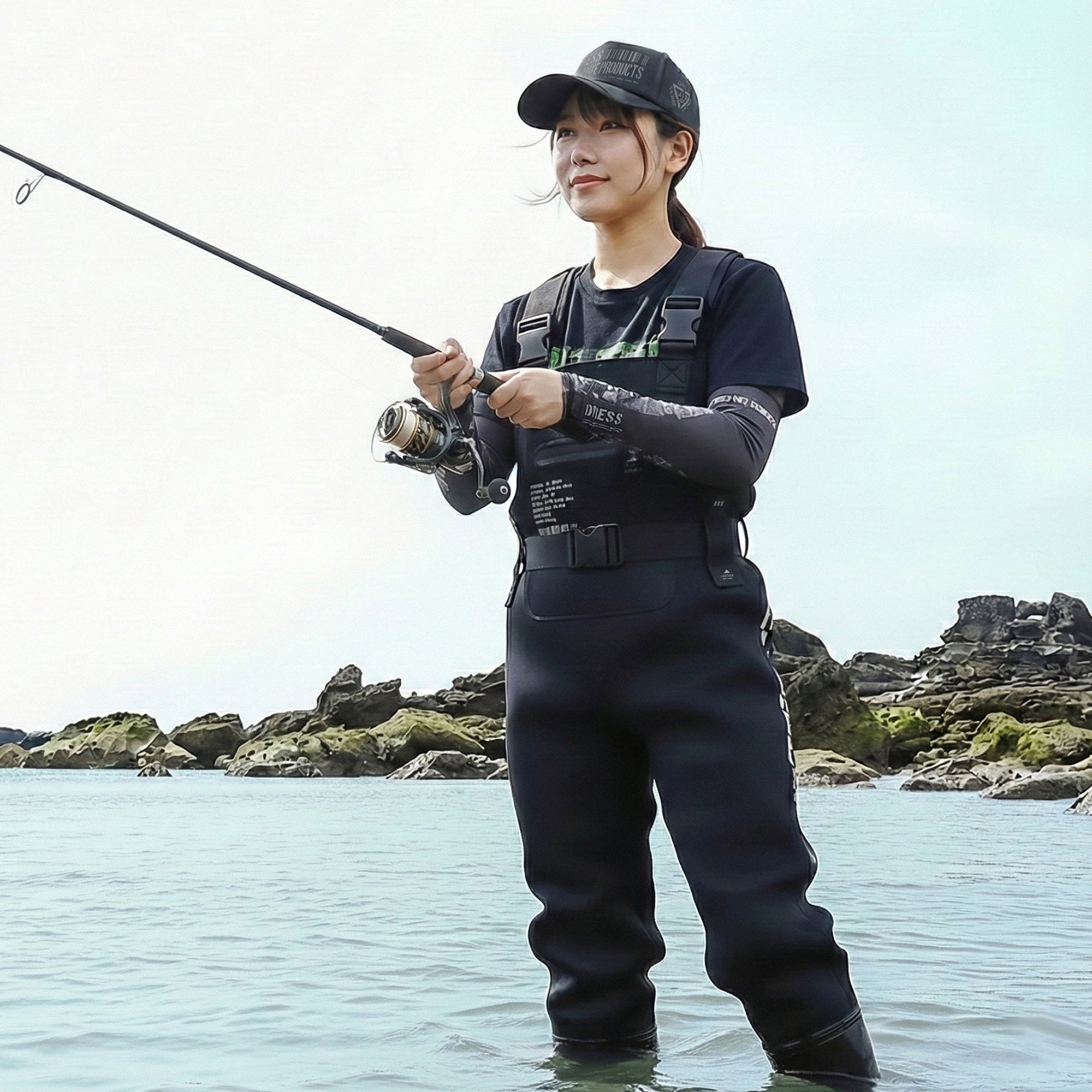 Chloroprene High Chest Waders + Chest Boots [Radial Sole] | DRESS