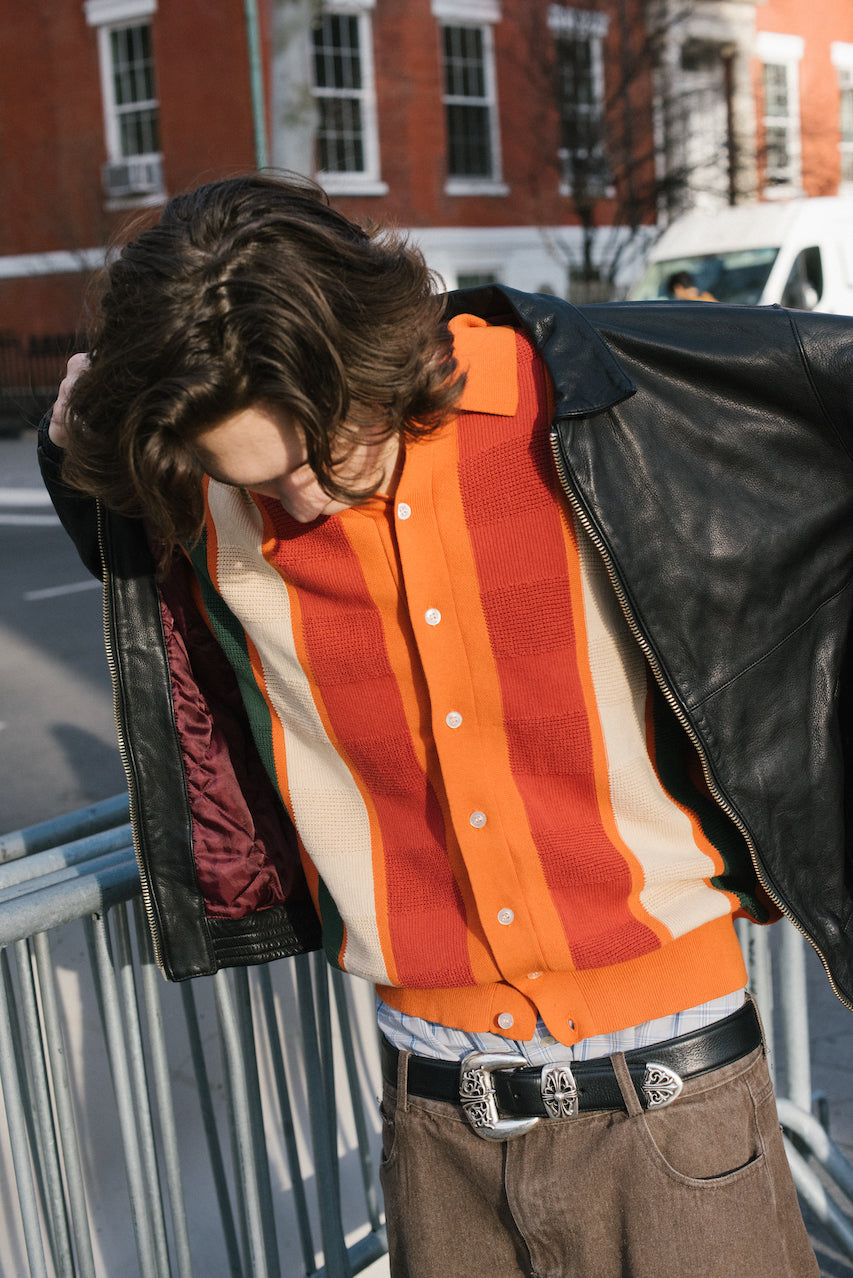 STRIPE KNIT CARDIGAN – F-LAGSTUF-F