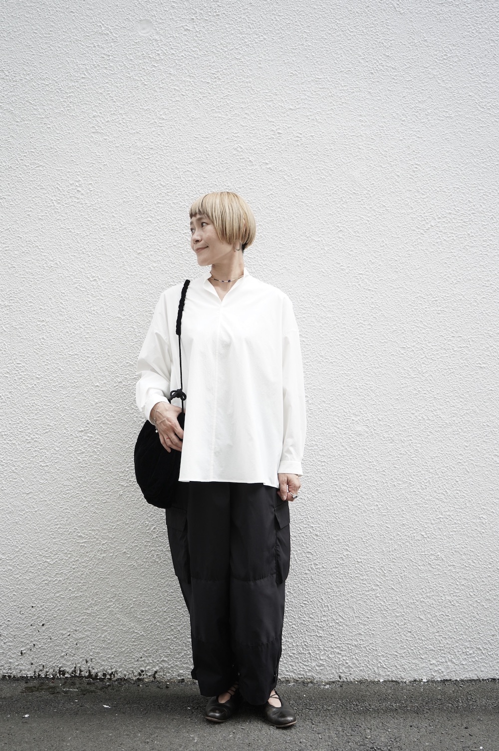 FIRMUM ライトウェイトポリエステル ギャザーテーパードミリタリー