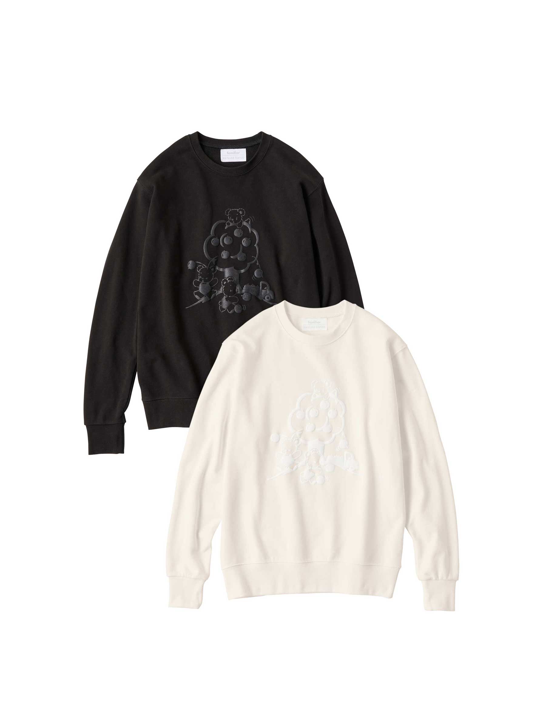 受注販売】立体プリントのトレーナー（キリン）〈keisuke kanda