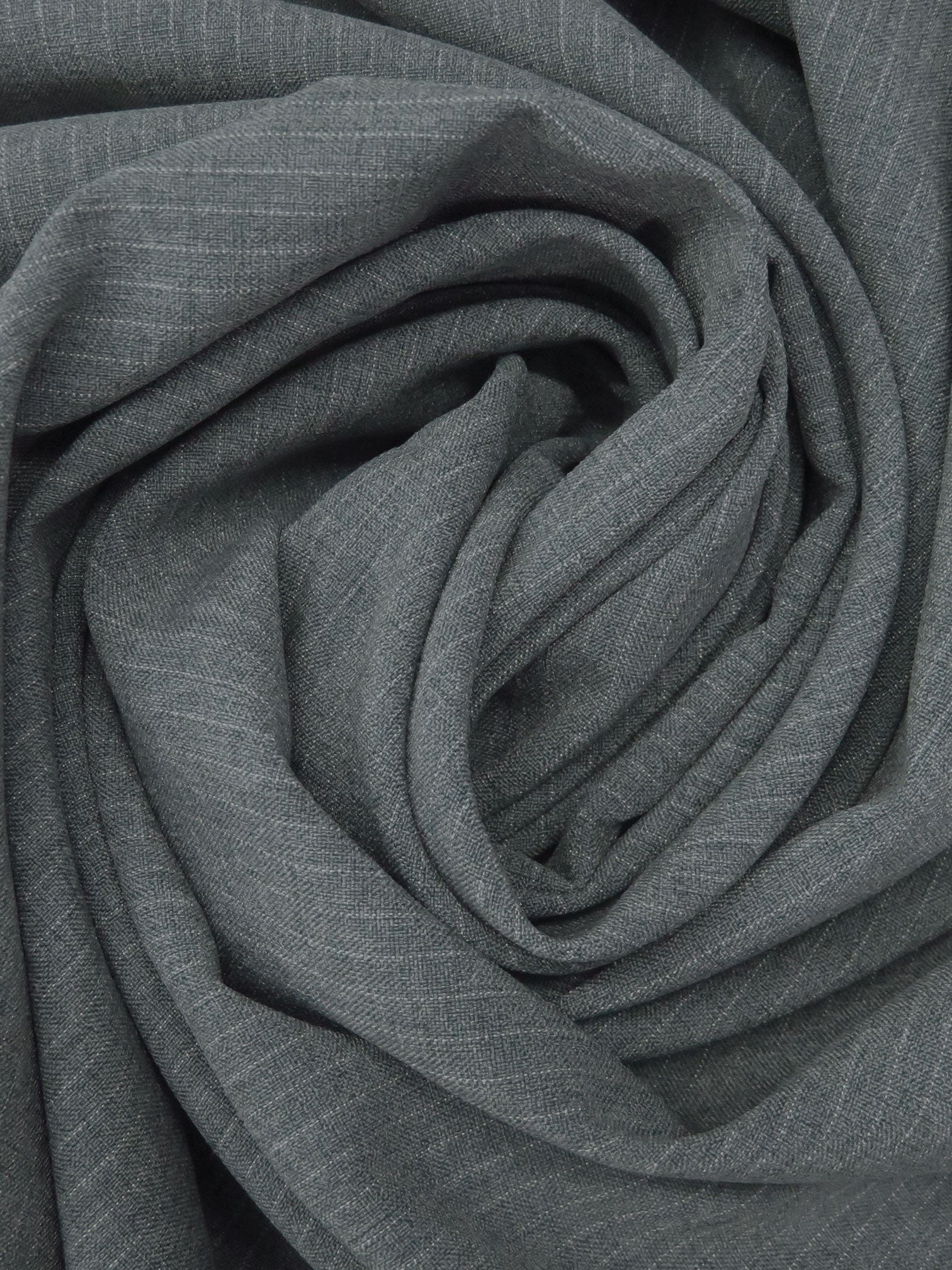 Lava Gray/White Polyester/Rayon Lexington Vertical Pinstripe Weave