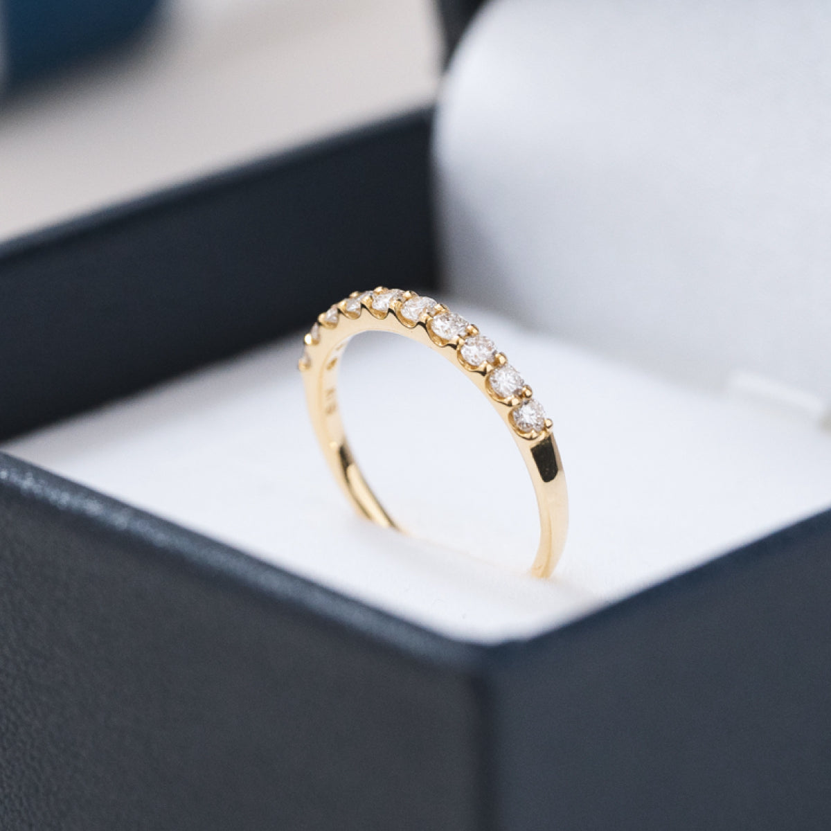 ハーフエタニティリング 0.3ct K18YG イエローゴールド – facett 公式