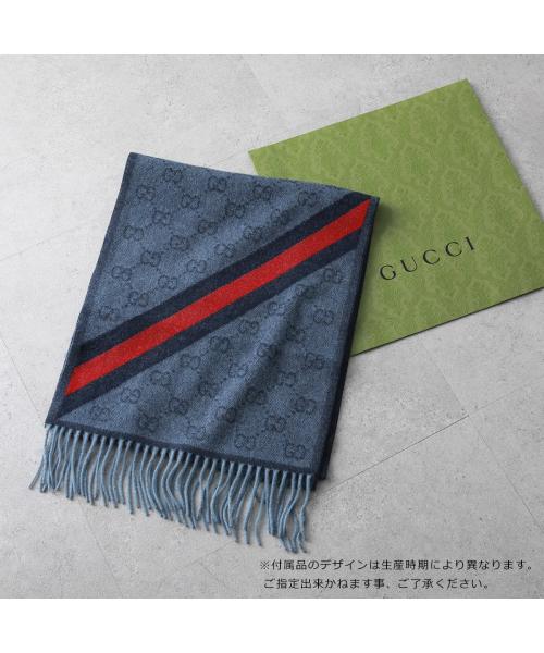 Gucci GUCCI GUCCI Scarf 570603 3G200 GG Logo wool