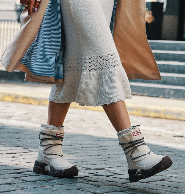 HUNTER Women's Wanderer Short Sherpa Snow Boots