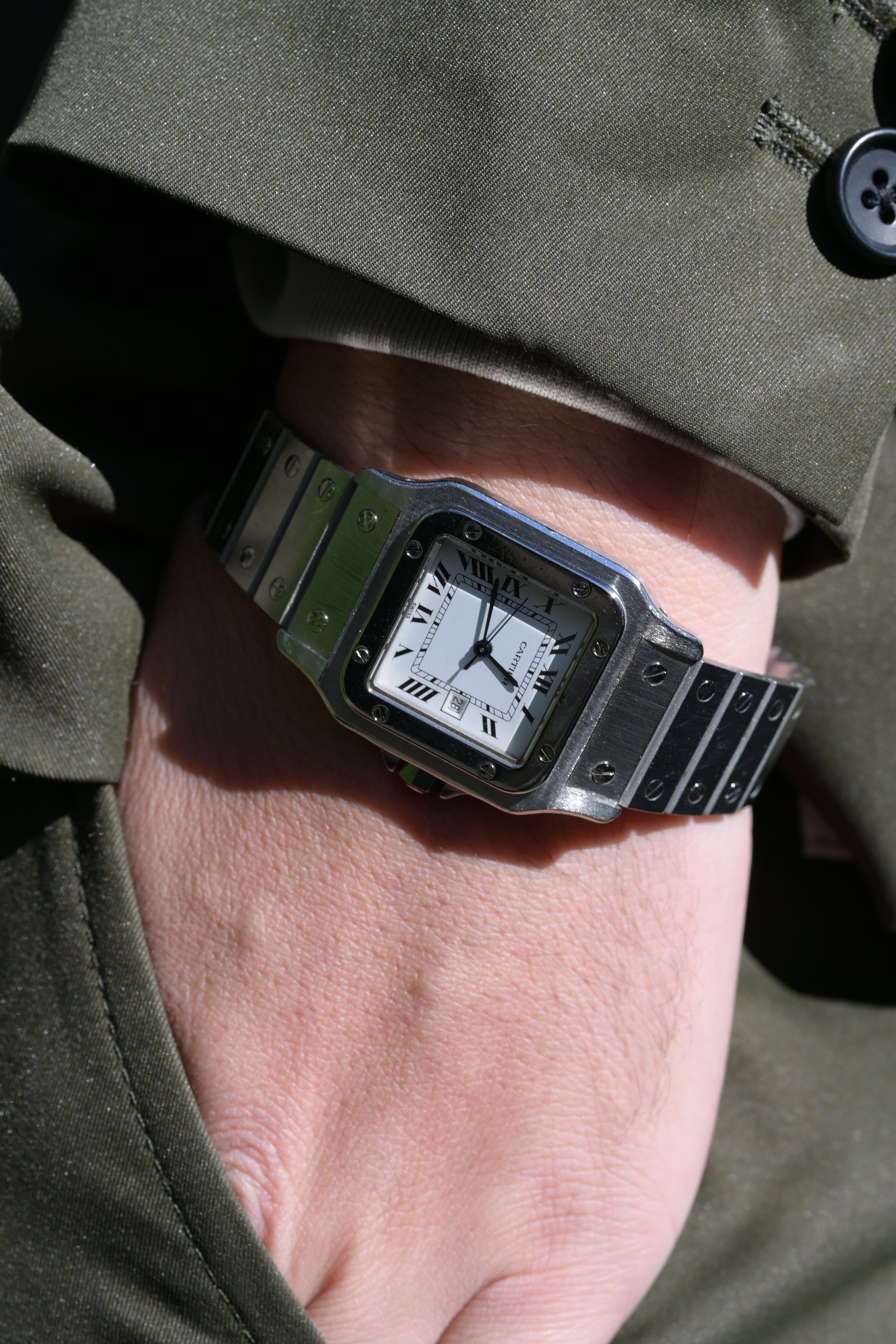 カルティエ サントスカレ LMサイズ Ref.2960 オールステンレスSS 自動