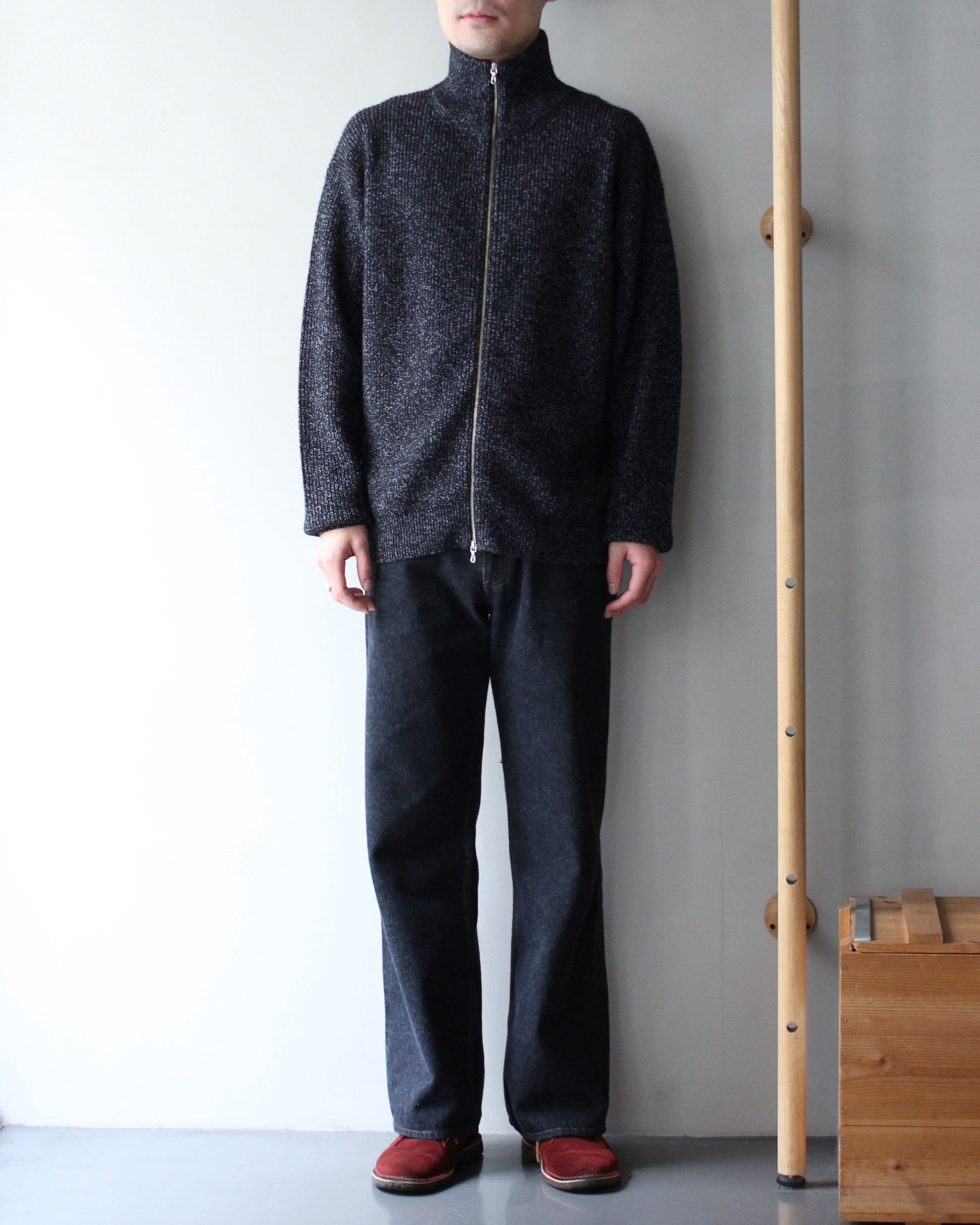 ULTERIOR/W/C MEALANGE RIB DRIVERS KNIT 