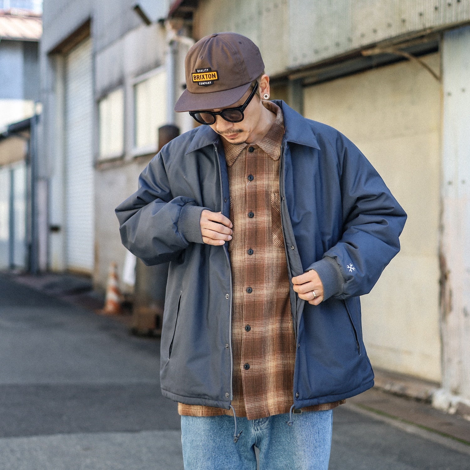 BLUCO / T/C COACH JACKET -QUILTING LINING- (CHARCOAL) – Feelin'