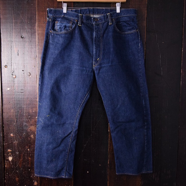 60's LEVI'S 505 BIGE デカ文字 F-TYPE デニムパンツリーバイス60年代