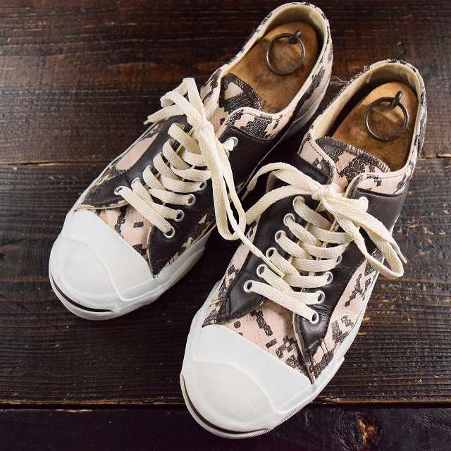 90's CONVERSE USA製 JACK PURCELL パイソン柄レザー 9 1/2 90年代