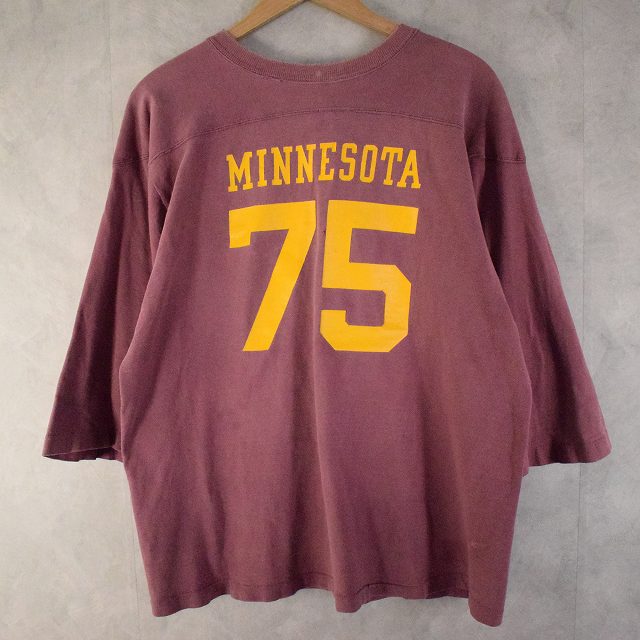 フットボール tシャツ カレッジ ナンバリング ミネソタ ｜ヴインテージ
