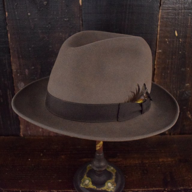 70年代 80年代 ドブス アメリカ製 ブラウン 茶色 帽子｜ヴィンテージ