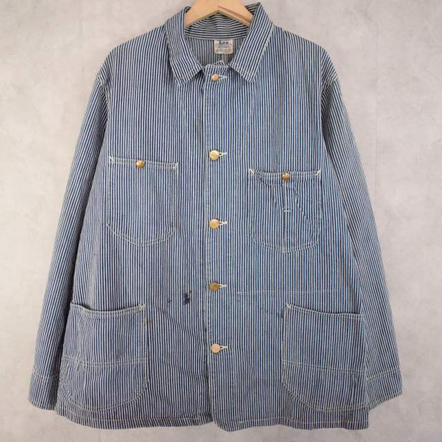 30年代 40年代 リー ジャケット ストライプ ワーク ハウスタグ デニム