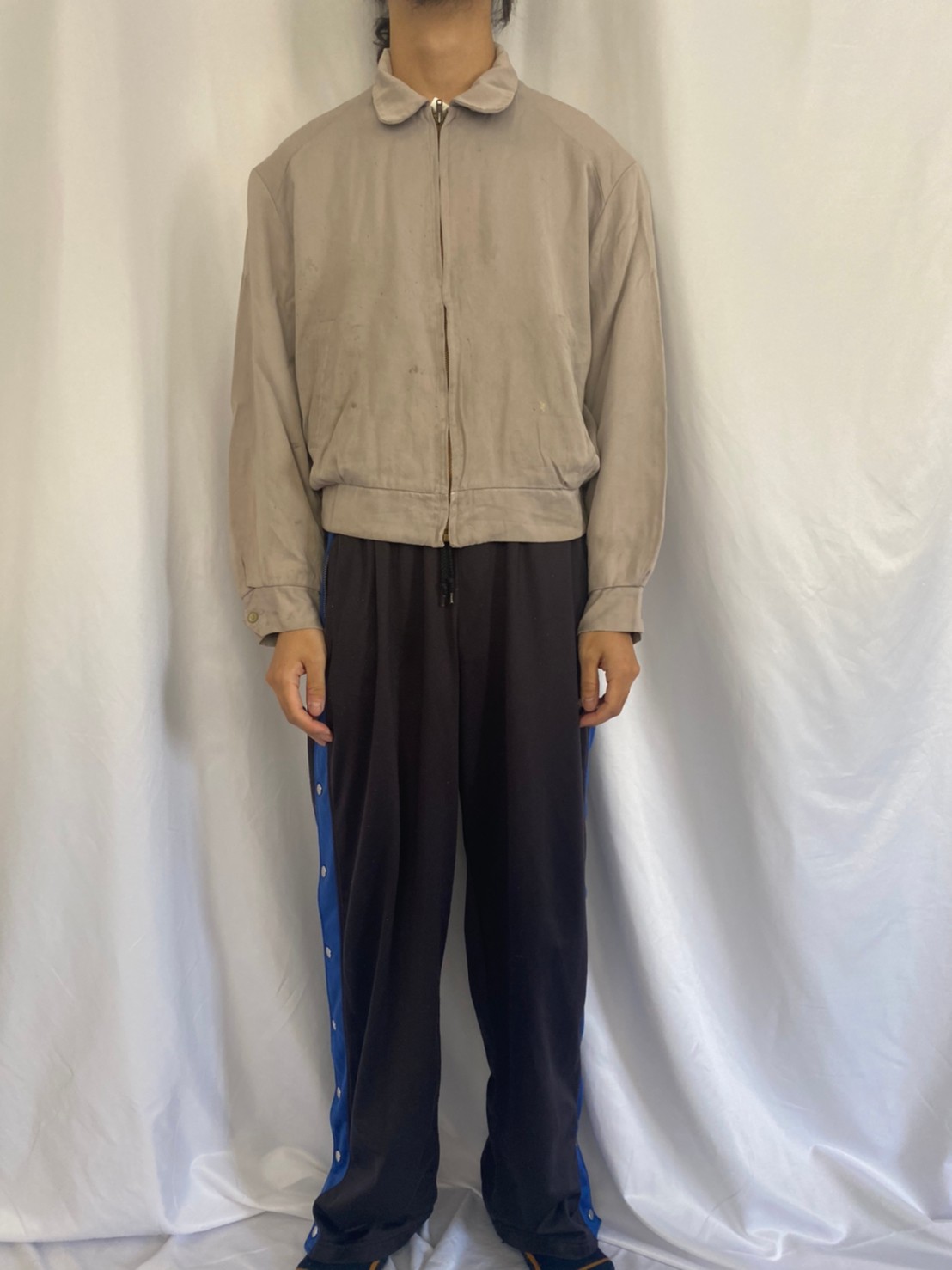 50年代 50s ヘラクレス Sears シアーズ レーヨンギャバ グレー ギャバ