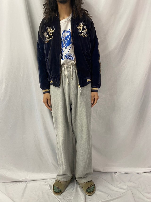 50年代 50s スーベニアジャケット リバーシブル ブルゾン 日本 和柄 袖