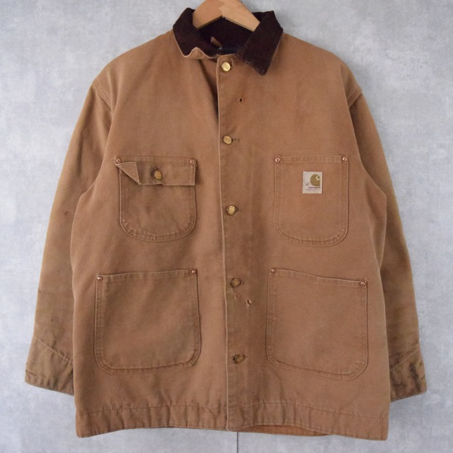 70年代 70s カーハート ワーク カバーオール 裏地付き ダック地