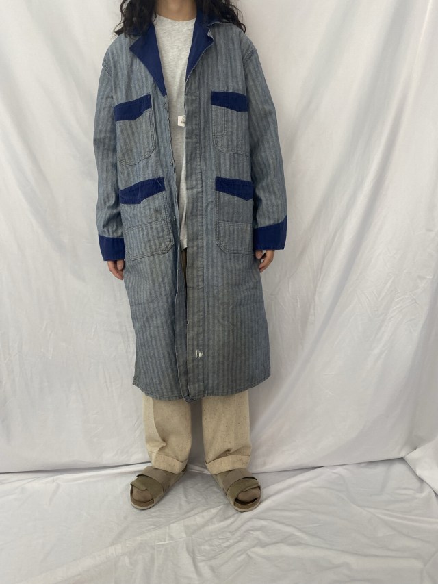 50年代 50s ヘリンボーンツイル ワーク オーバーコート │ヴィテージ