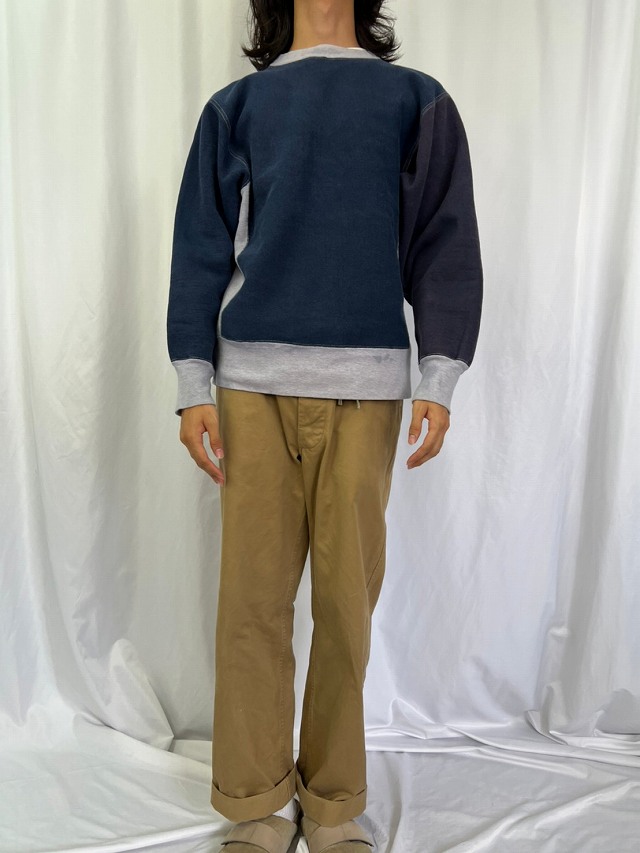 80年代 80s チャンピオン アメリカ製 リバースウィーブ ネイビー 紺