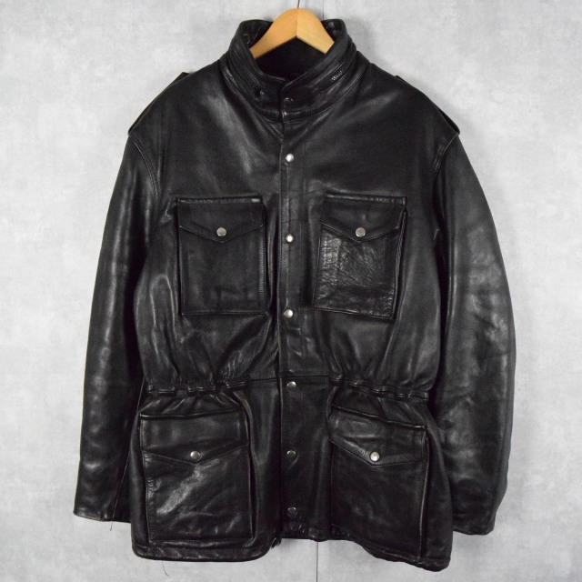 黒 ブラック 革ジャン | ビンテージ古着屋Feeet 通販 名古屋 大須 メンズ