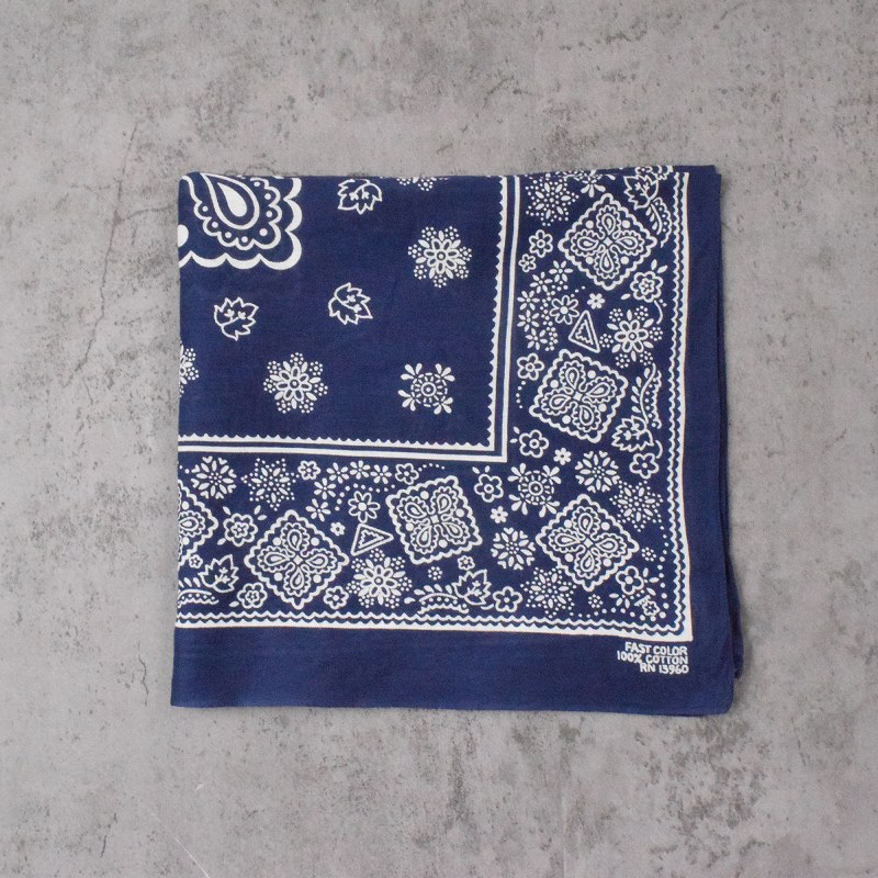 60s 60年代 バンダナ 紺 ネイビー | ビンテージ古着屋Feeet 通販