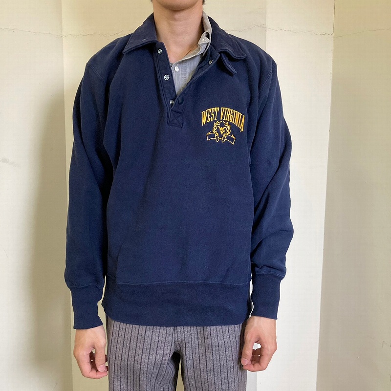 80年代 80s アメリカ製 リバースウィーブ チャンピオン 紺 ネイビー