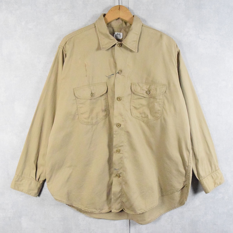 60s 60年代 リー アメリカ製 ベージュ 長袖│ヴィテージ古着屋Feeet