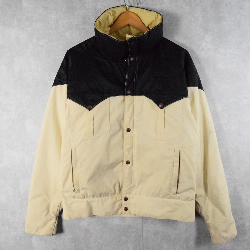 80s 80年代 パウダーホーンマウンテニアリング 白 ホワイト 黒