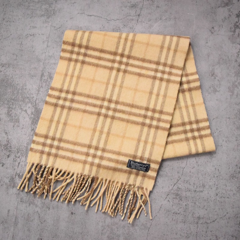 90年代 90s バーバリーズ イングランド製 ベージュ ストール