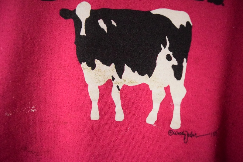 80年代 80s ベンアンドジェリーズ アメリカ製 ピンク トレーナー