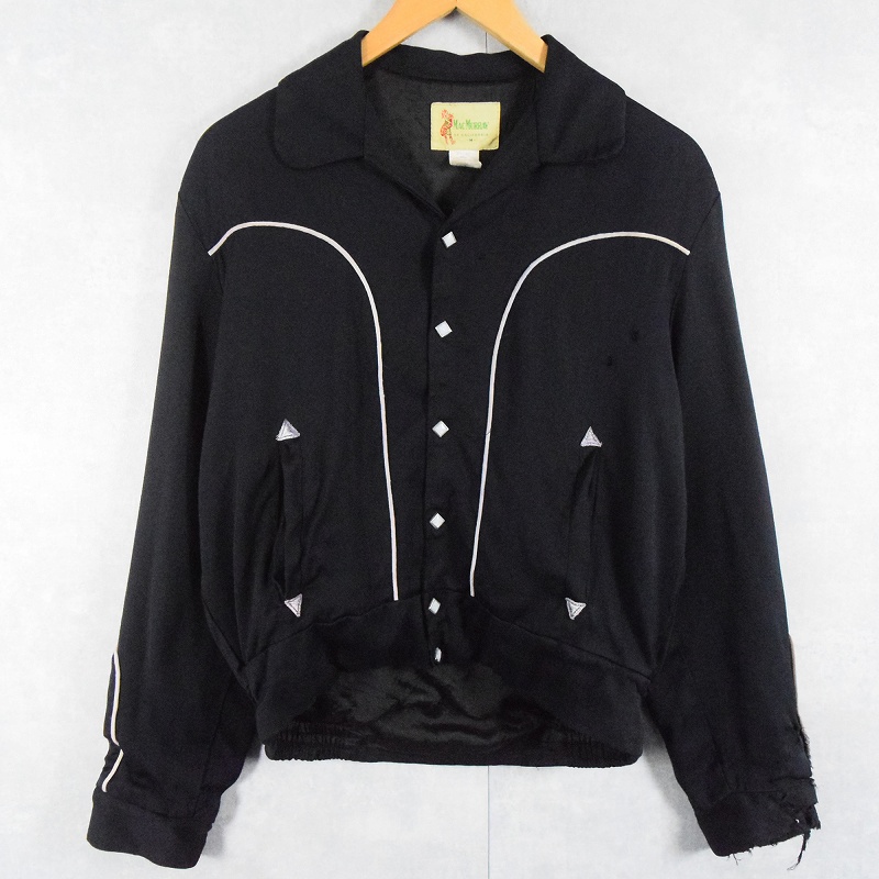 50s 50年代 60s 60年代 ウエスタン ギャバジャン 黒 ブラック