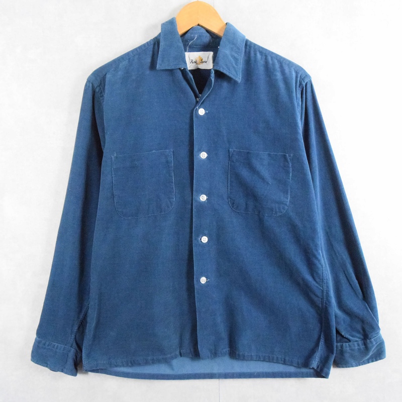 60年代 60s 開襟 青 ブルー 長袖 |ヴインテージ古着屋Feeet 通販