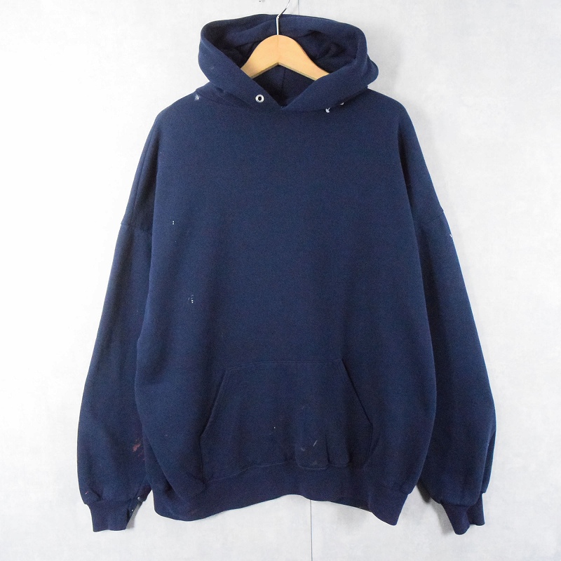 90年代 90s ジャージーズ アメリカ製 ネイビー 紺 スウェットパーカー