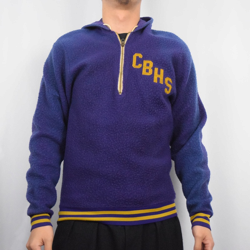 60s 60年代 チャンピオン プロダクツ 紺 ネイビー フェード フーディ