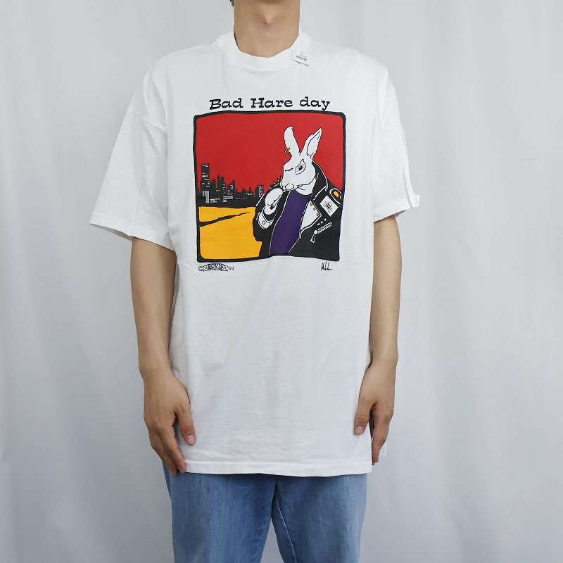 90s 90年代 アメリカ製 白 ホワイト 半袖│ヴィンテージ古着屋Feeet