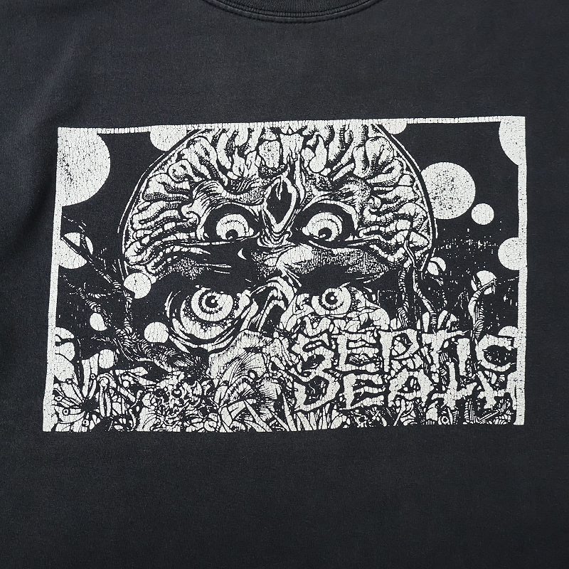 セプティックデス PUSHEAD パスヘッド 黒 ブラック バンT 音楽