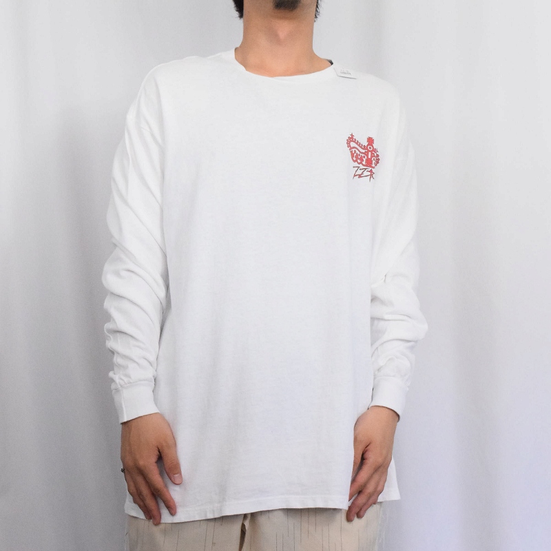 ZZトップ 白 ホワイト 音楽 ミュージック 長袖│ヴィテージ古着屋Feeet