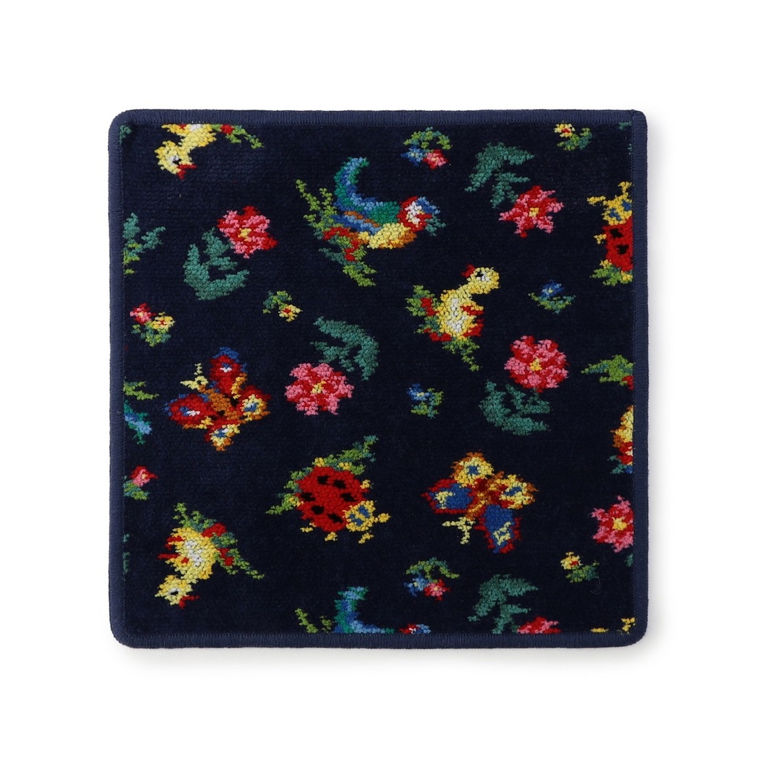 ハイジ ハンカチ(ネイビー×ネイビー): FEILER｜フェイラー公式