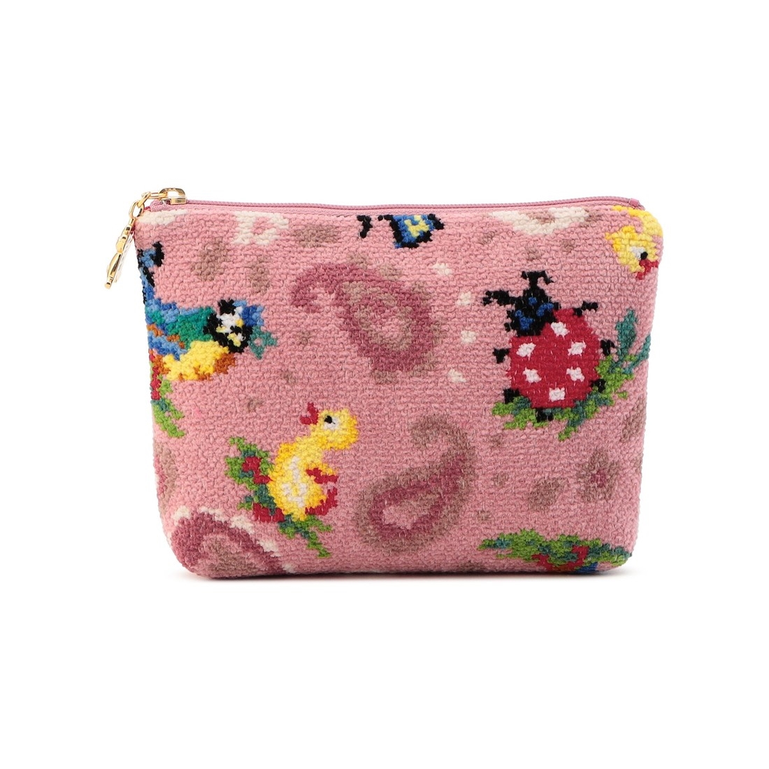 ハイジペイズリー 舟型ポーチ HPY-257015(ピンク): FEILER｜フェイラー