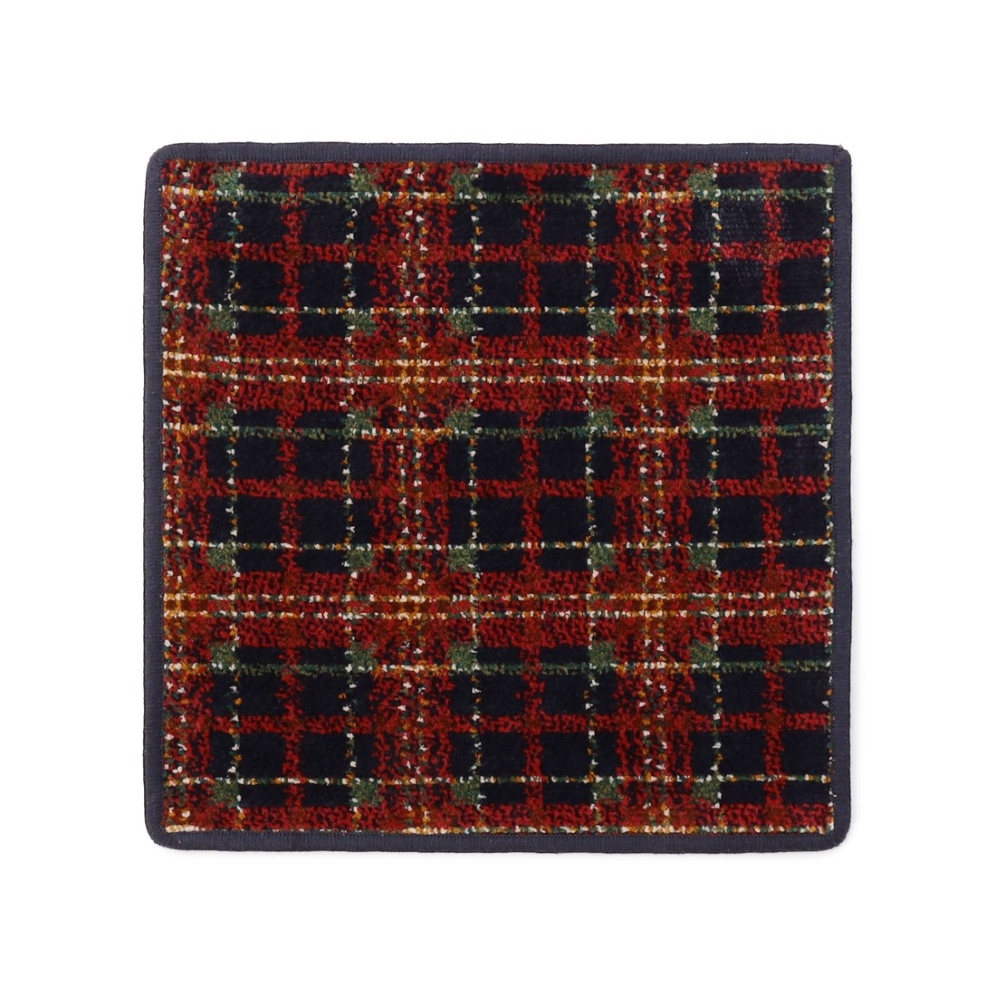 タータンムード ハンカチ（取扱店舗限定）(ネイビー×ネイビー): FEILER