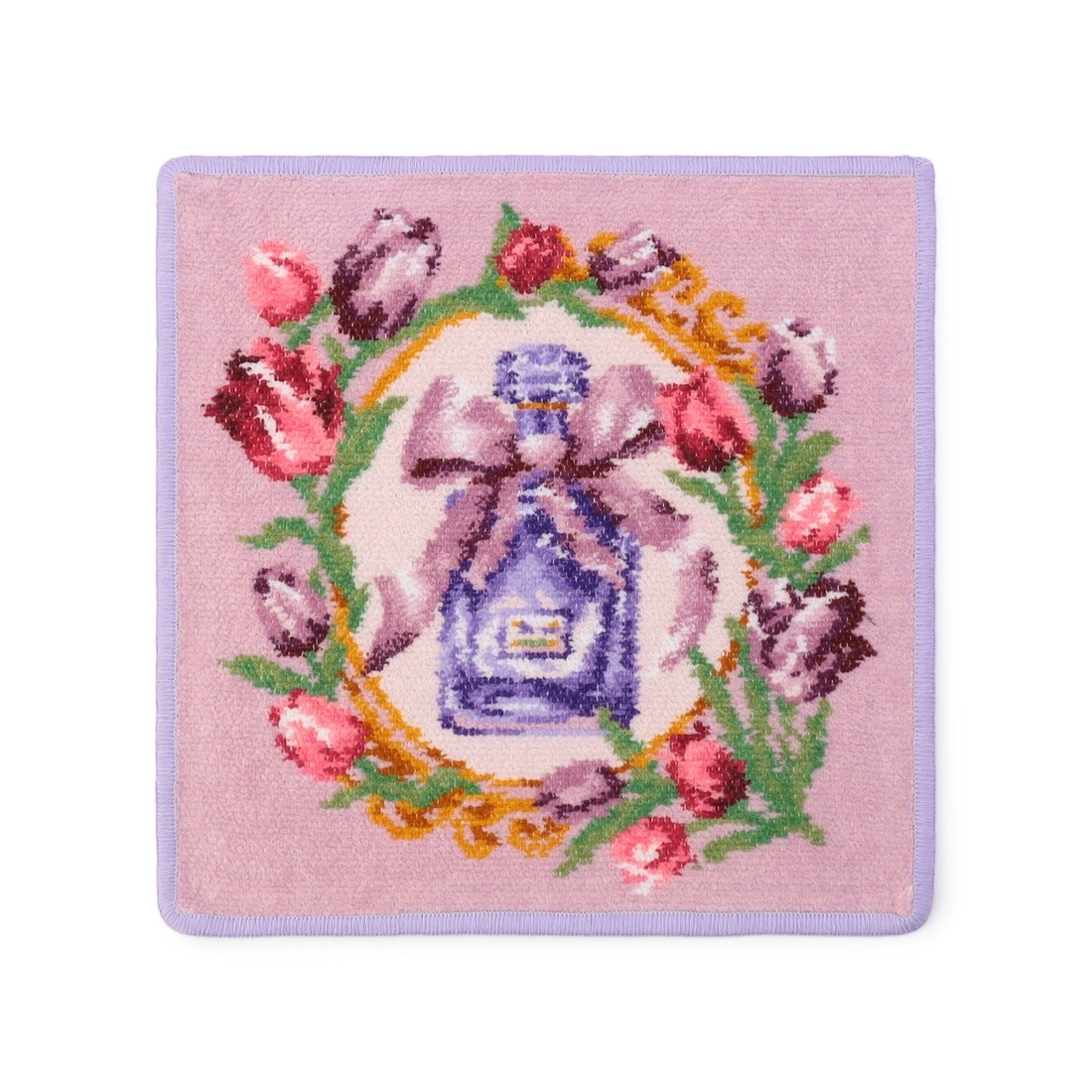 マイジュエルフェブラリー ハンカチ(ペールパープル×ペールパープル