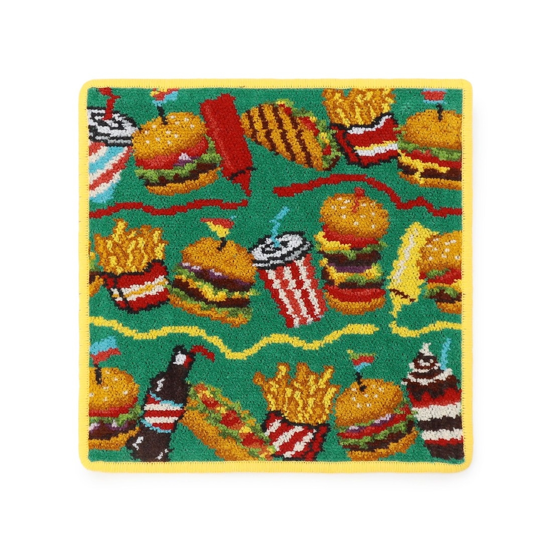 バーガーショップ ハンカチ（WEB限定）(グリーン×イエロー): LOVERARY