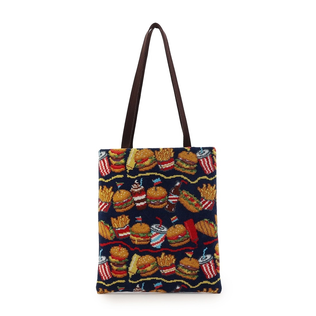 バーガーショップ トートバッグ L/BUR-257130(ネイビー): LOVERARY BY